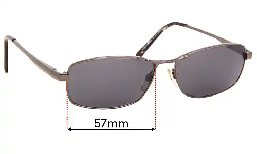 Sunglass Fix Replacement Lenses for Specsavers Sun Rx 114 - 57mm Wide 