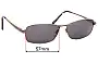 Sunglass Fix Replacement Lenses for Specsavers Sun Rx 114 - 57mm Wide 