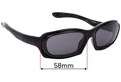 Specsavers Sun Rx 120 Replacement Lenses 58mm wide 