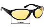 Sunglass Fix Lentes de Repuesto para Spotters Thunder - 67mm Wide 