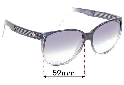 Spy Optic Clarice Replacement Lenses 59mm wide 