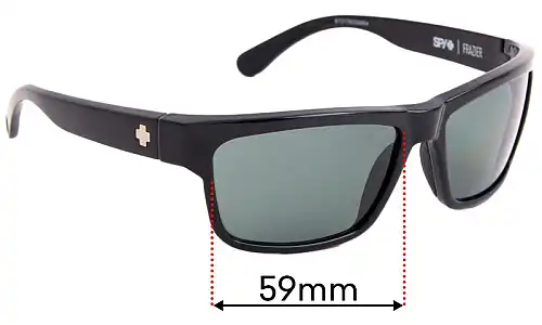 Sunglass Fix Replacement Lenses for Spy Optic Frazier - 59mm Wide Spy Optic Frazier Replacement Lenses 59mm wide