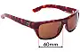 Sunglass Fix Replacement Lenses for Spy Optic Lennox - 60mm Wide 