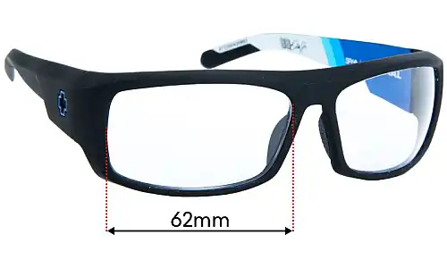 Sunglass Fix Replacement Lenses for Spy Optic Admiral - 62mm Wide 