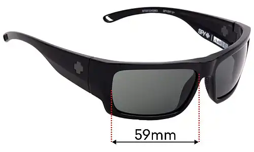Sunglass Fix Replacement Lenses for Spy Optic Rover - 59mm Wide Spy Optic Rover Replacement Lenses 59mm wide