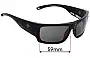 Sunglass Fix Replacement Lenses for Spy Optic Rover - 59mm Wide 