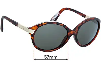 Superdry Supersonic Replacement Lenses 57mm wide 