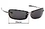 Sunglass Fix Replacement Lenses for Thierry Mugler  6536 - 74mm Wide 