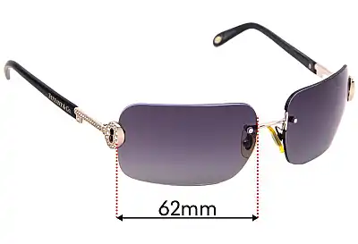 Tiffany & Co TF 3024-B Ersatzgläser 62mm wide 