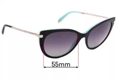 Tiffany & Co TF 4143-B Replacement Lenses 55mm wide 