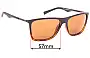 Sunglass Fix Replacement Lenses for Timberland TB9108 - 57mm Wide 