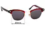 Sunglass Fix Replacement Lenses for Timeworn Clothing Co. Blowline - 48mm Wide 