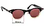 Sunglass Fix Replacement Lenses for Timeworn Clothing Co. Boston - 46mm Wide 