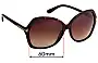 Sunglass Fix Replacement Lenses for Tom Ford Carola TF328 - 60mm Wide 