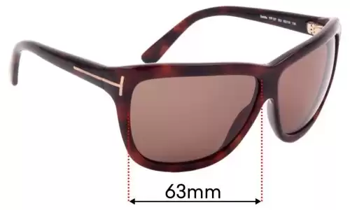 Tom Ford Dahlia TF127 Replacement Lenses 63mm wide 