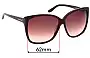 Sunglass Fix Replacement Lenses for Tom Ford Lydia TF228 - 61mm Wide 