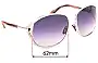 Sunglass Fix Replacement Lenses for Tom Ford Margaux TF40 - 62mm Wide 