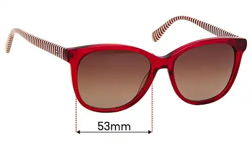Tommy Hilfiger TH 93 Replacement Lenses 53mm wide 