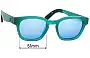 Sunglass Fix Replacement Lenses for Toms  Bowery - 51mm Wide 