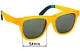 Sunglass Fix Ersatzgläser für Toms  Dalston - 54mm Wide 