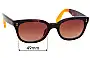 Sunglass Fix Lentes de Repuesto para Toms  Lyndi - 49mm Wide 