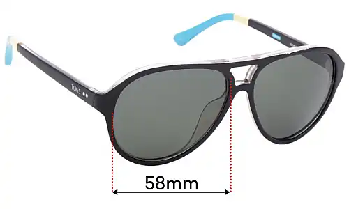 Toms  Marco S008 Lentes de Repuesto 58mm wide 