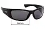 Sunglass Fix Replacement Lenses for Tonic Shimmer - 66mm Wide 