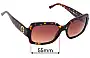 Sunglass Fix Replacement Lenses for Tory Burch TY7135 - 55mm Wide 