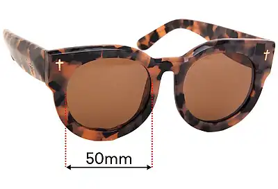 Valley A Dead Coffin Club Replacement Lenses 50mm wide 