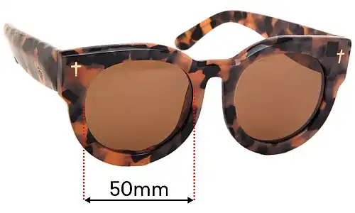 Valley A Dead Coffin Club Replacement Lenses 50mm wide 