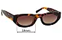 Sunglass Fix Lentes de Repuesto para Vehla Lotta - 51mm Wide 