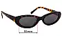Sunglass Fix Replacement Lenses for Vehla Willow - 55mm Wide 