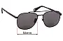 Sunglass Fix Replacement Lenses for Vilebrequin Auto - 56mm Wide 