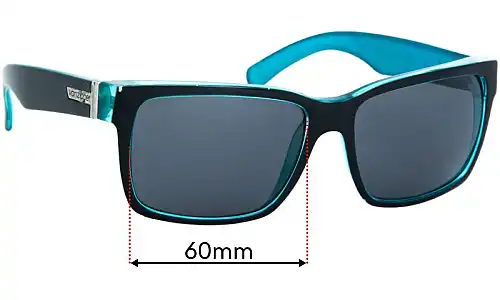 Sunglass Fix Replacement Lenses for Von Zipper Elmore - 60mm Wide Sunglass Fix Replacement Lenses for Von Zipper Elmore - 60mm Wide
