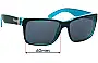 Sunglass Fix Replacement Lenses for Von Zipper Elmore - 60mm Wide 
