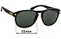 Sunglass Fix Replacement Lenses for Von Zipper Thurston - 55mm Wide 