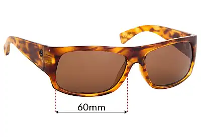 Von Zipper VxZxE Replacement Lenses 60mm wide 