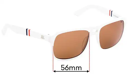 Sunglass Fix Replacement Lenses for Vuarnet VL1103 - 56mm Wide Vuarnet VL1103 Replacement Lenses 56mm wide