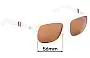 Sunglass Fix Replacement Lenses for Vuarnet VL1103 - 56mm Wide 