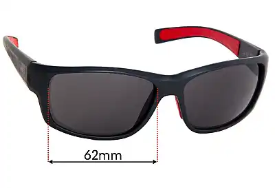 Vuarnet VL 1521 Lentes de Repuesto 62mm wide 