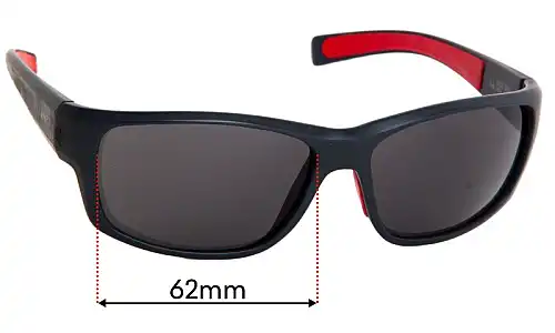 Sunglass Fix Replacement Lenses for Vuarnet VL 1521 - 62mm Wide 
