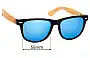 Sunglass Fix Replacement Lenses for Wudn WPB1203 - 55mm Wide 