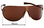 Sunglass Fix Replacement Lenses for Yves Saint Laurent YSL2122/S - 75mm Wide 