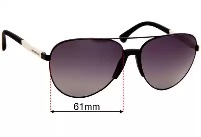 Emporio Armani EA2059 Replacement Lenses 61mm wide 