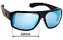 Sunglass Fix Replacement Lenses for Jet Pilot Strike - 63mm Wide 