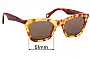 Sunglass Fix Replacement Lenses for Lucy Folk Journeyman - 51mm Wide 