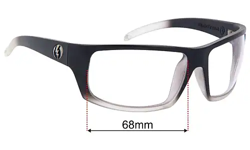 Electric Tech XL Lentilles de Remplacement 68mm wide 