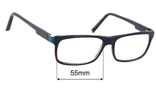Osiris Rebel  Replacement Lenses 55mm wide 