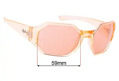 Ray-Ban RB4337 Evolve Replacement Lenses 59mm wide 