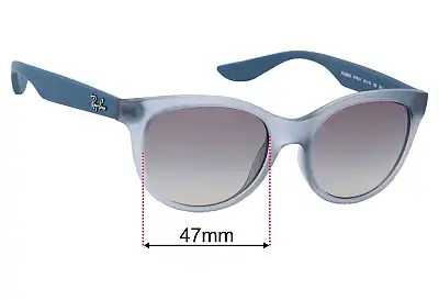 Ray-Ban RJ9068S Replacement Lenses 47mm wide 